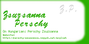 zsuzsanna perschy business card